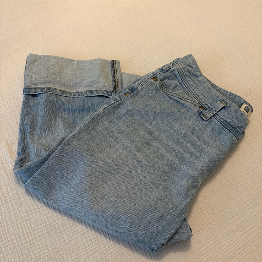 Vintage Gap Denim Low Rise Crop Capri Jeans Sz 14 L Large